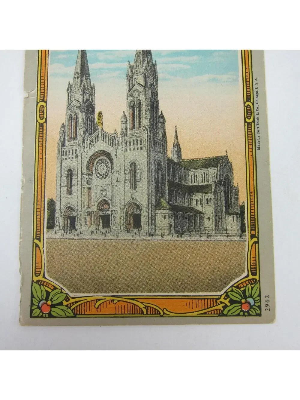 Sainte Ste. Anne De Beaupre New Basilica Quebec Canada Art Print Card Curt Teich